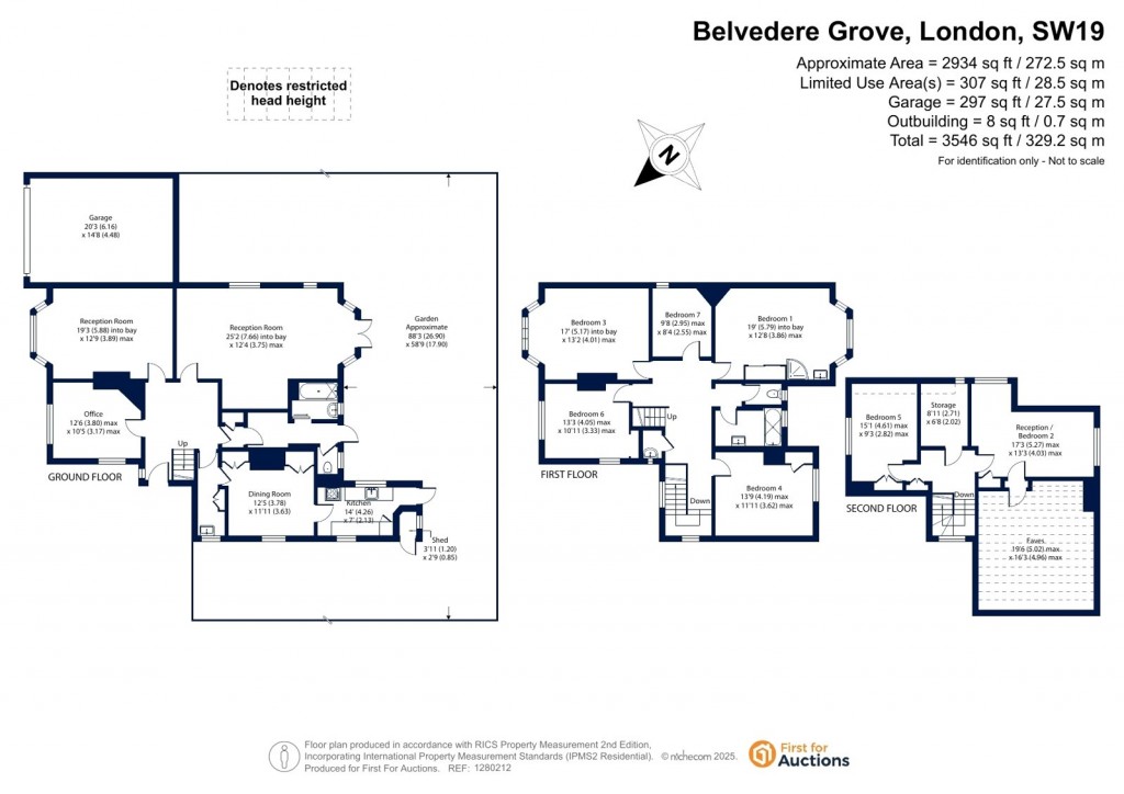 Floorplans For Belvedere Grove, London, SW19