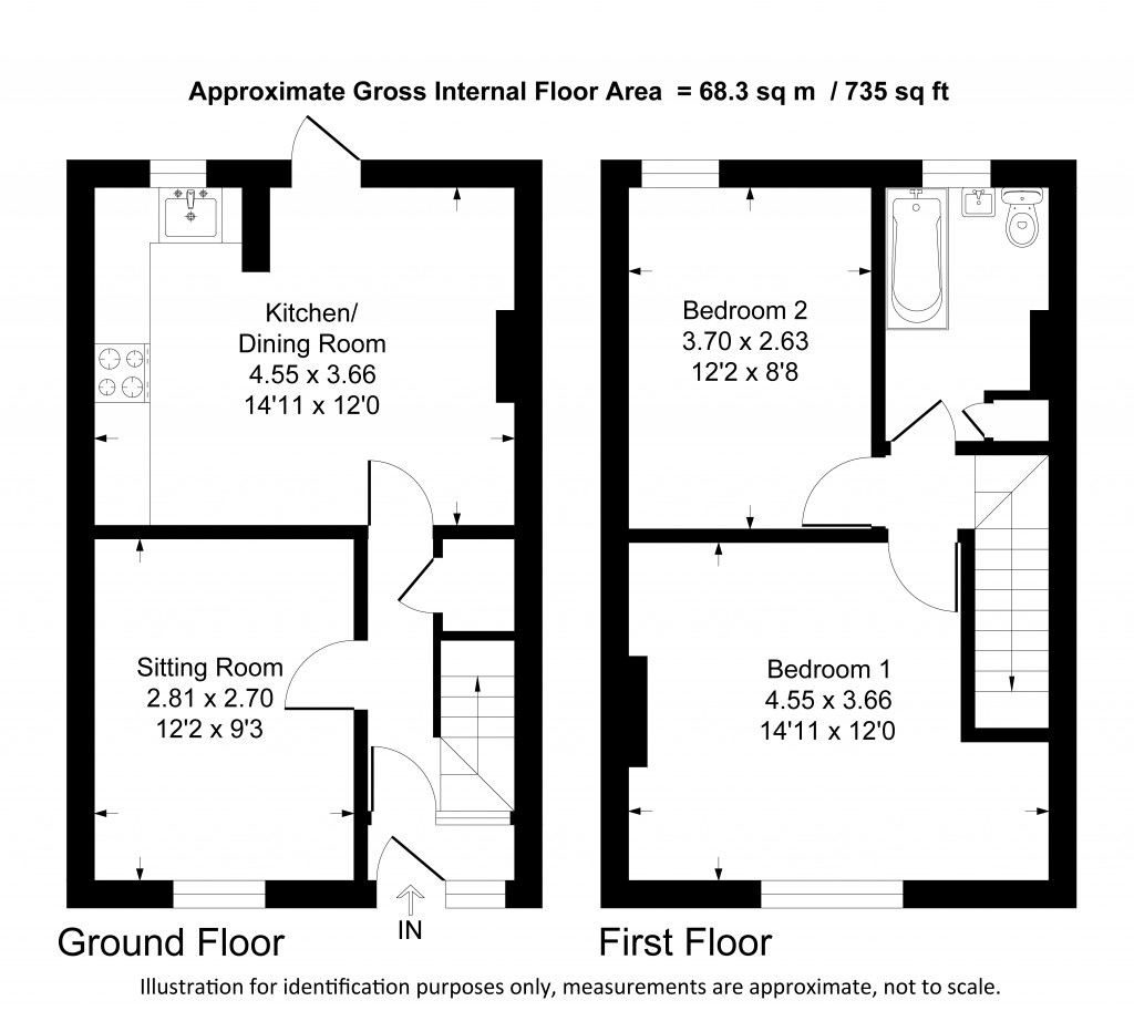 Floorplans For Beresford Road, New Malden, Surrey