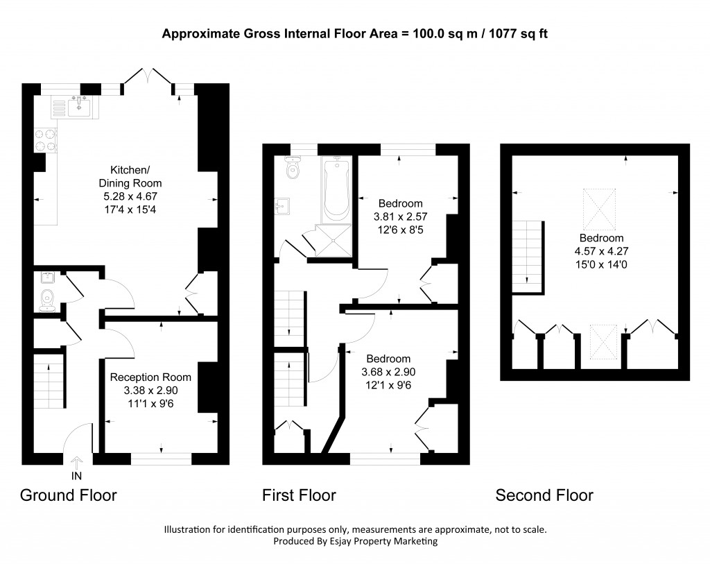 Floorplans For Kingscote Road, New Malden, Surrey