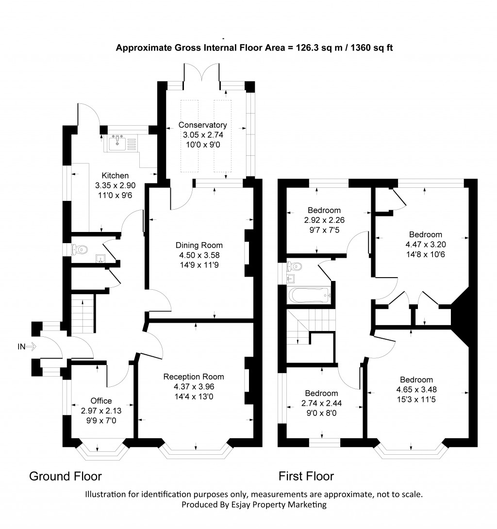 Floorplans For Motspur Park, New Malden, KT3