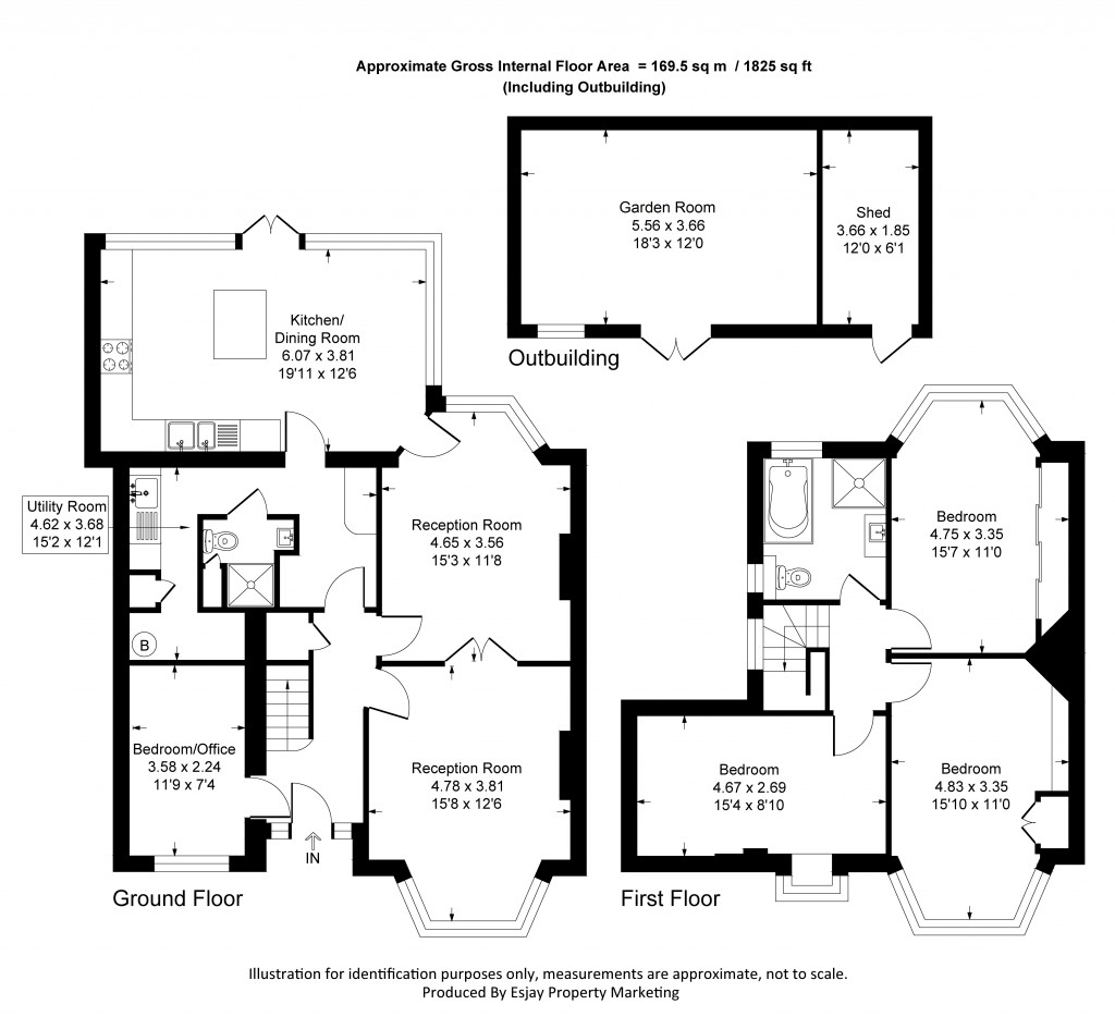 Floorplans For Revell Road, Kingston Upon Thames, Surrey