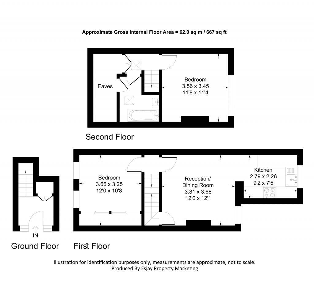 Floorplans For Blagdon Road, New Malden, Surrey