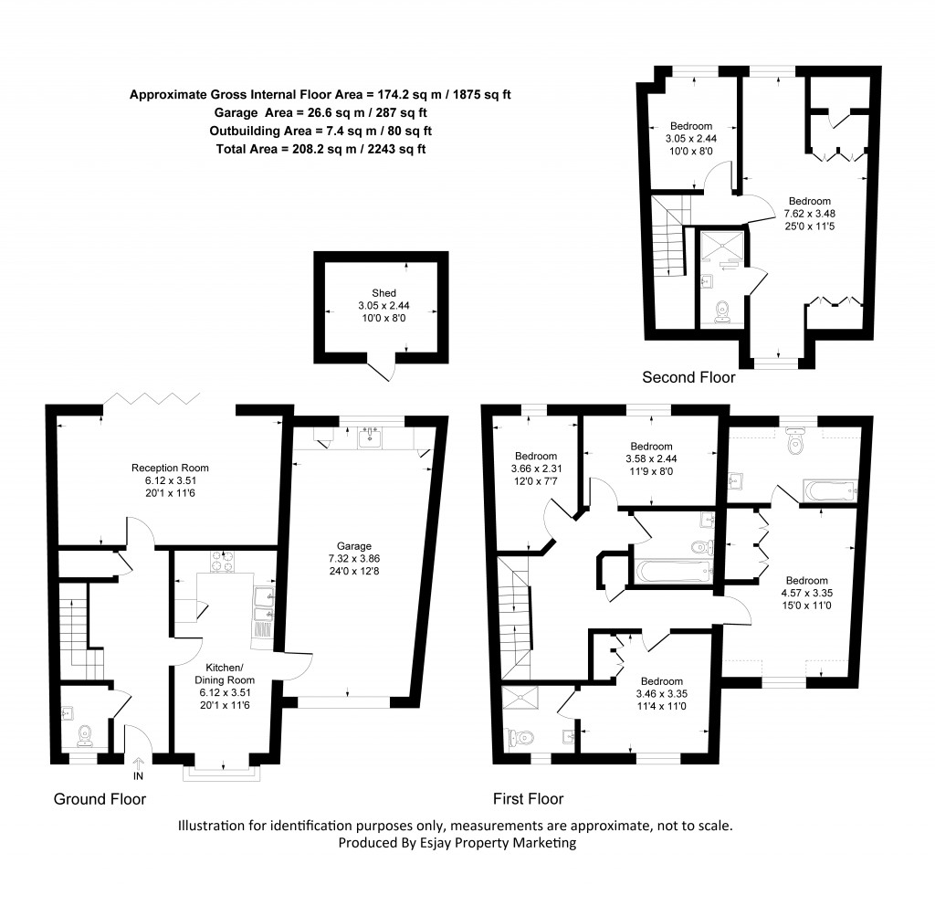 Floorplans For Cambridge Avenue, New Malden, Surrey