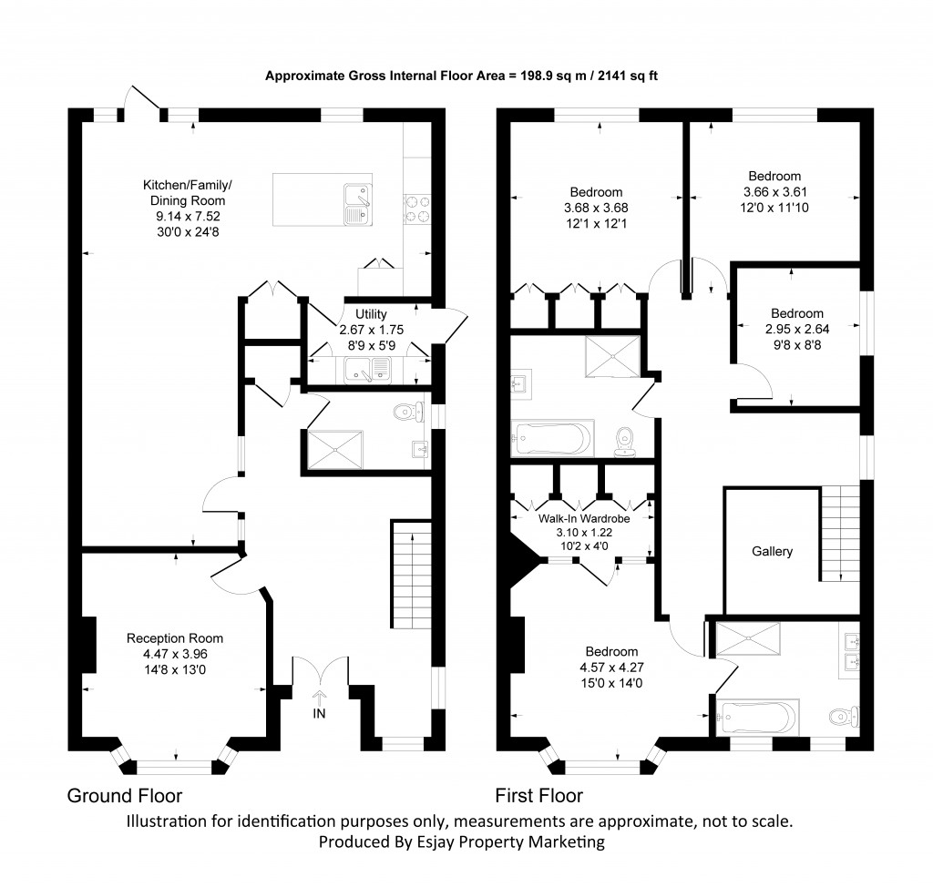 Floorplans For Hollington Crescent, New Malden, KT3