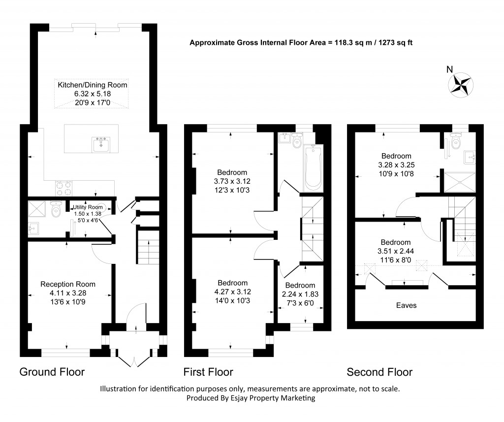 Floorplans For Cavendish Road, New Malden, Surrey