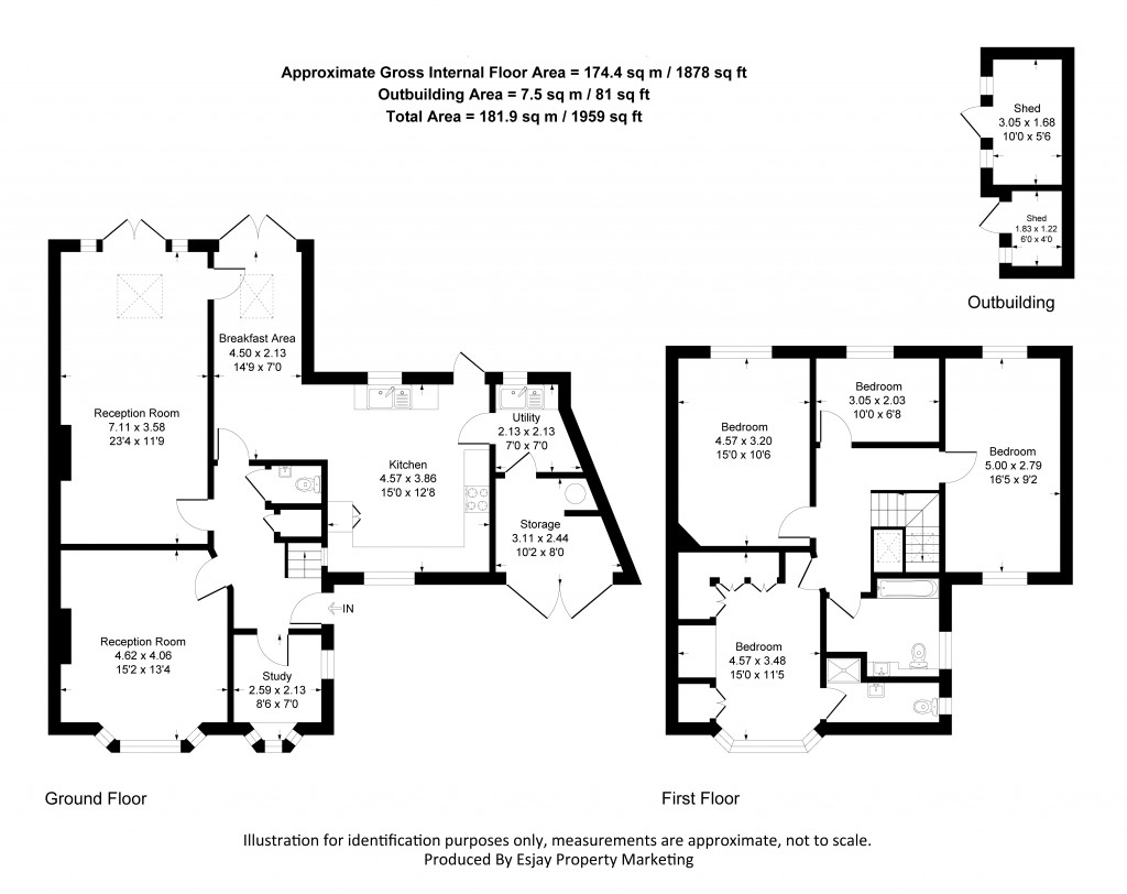 Floorplans For Aldridge Rise, New Malden, Surrey