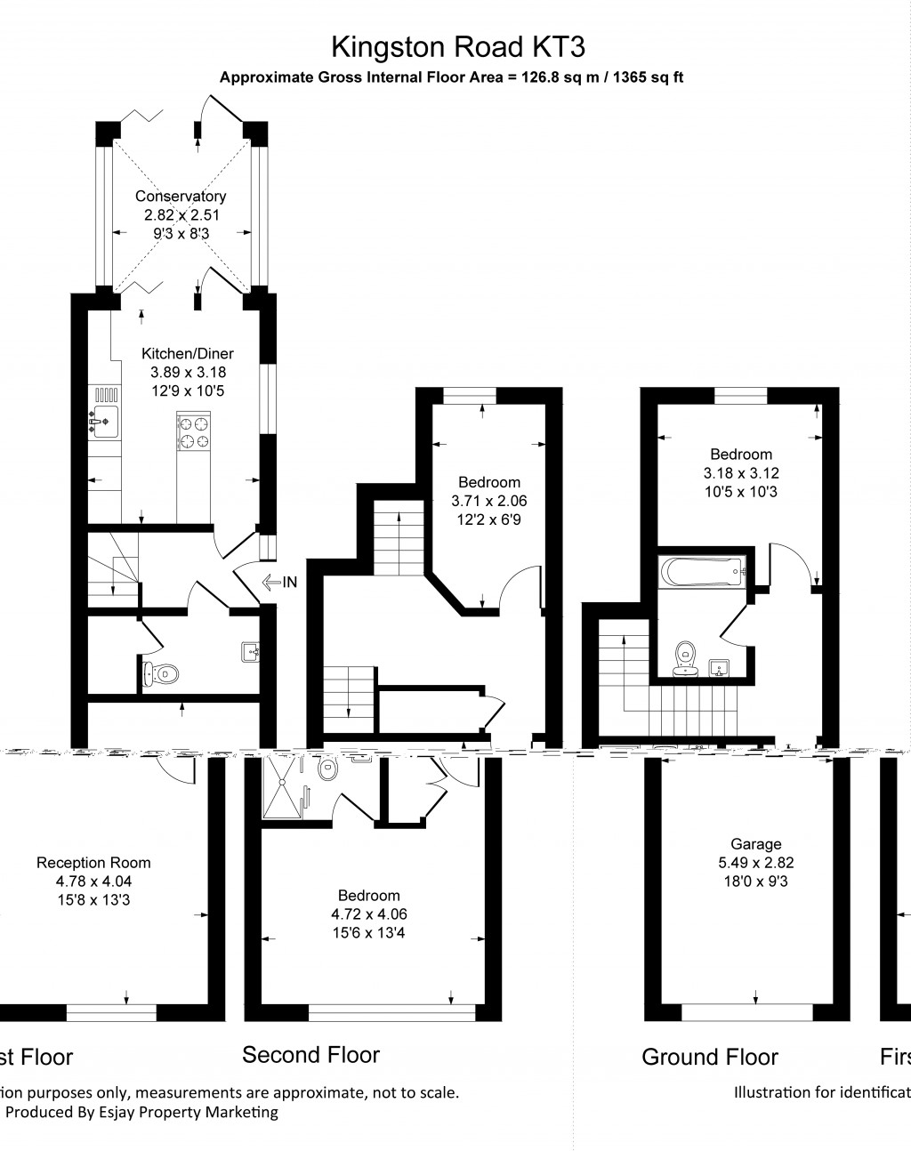 Floorplans For Kingston Road, New Malden, Surrey