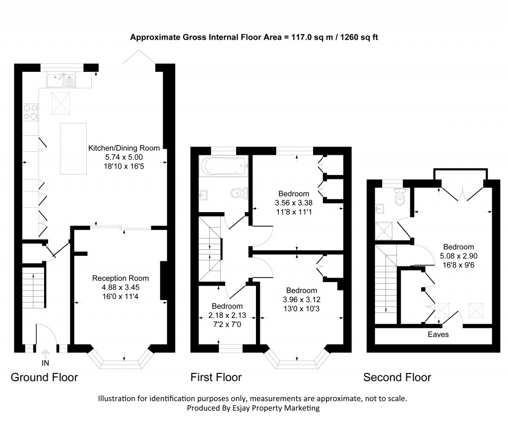 Floorplans For Tennyson Avenue, New Malden, Surrey