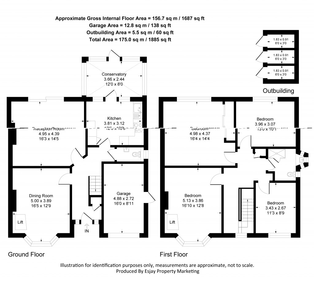 Floorplans For Buxton Drive, New Malden, Surrey