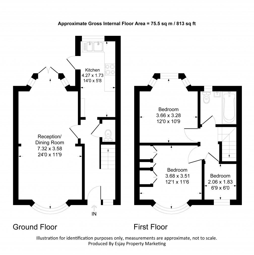 Floorplans For Clarence Avenue, New Malden, Surrey