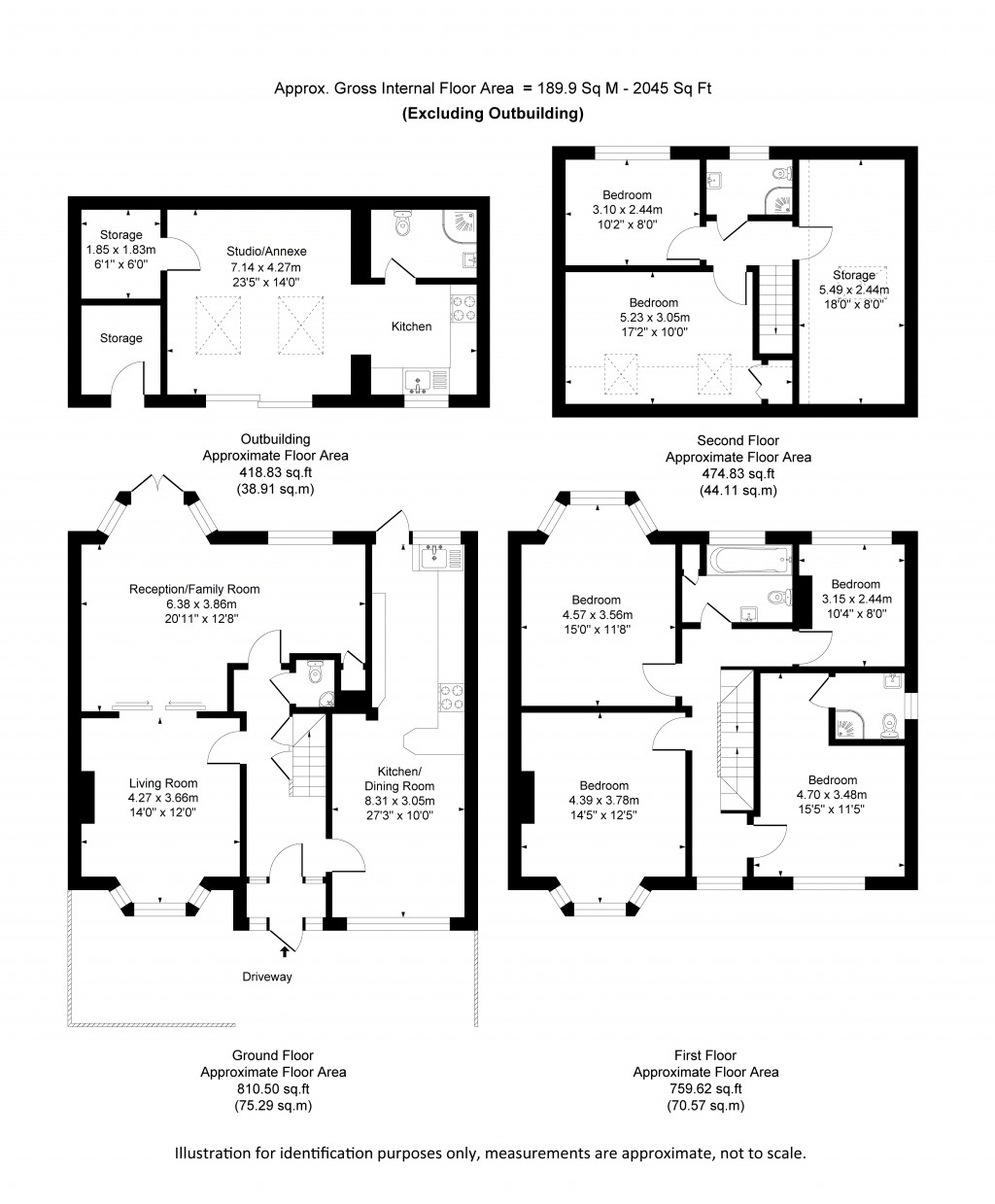 Floorplans For Clarence Avenue, New Malden, Surrey