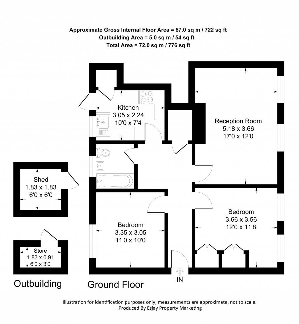 Floorplans For Cleveland Road, New Malden, Surrey