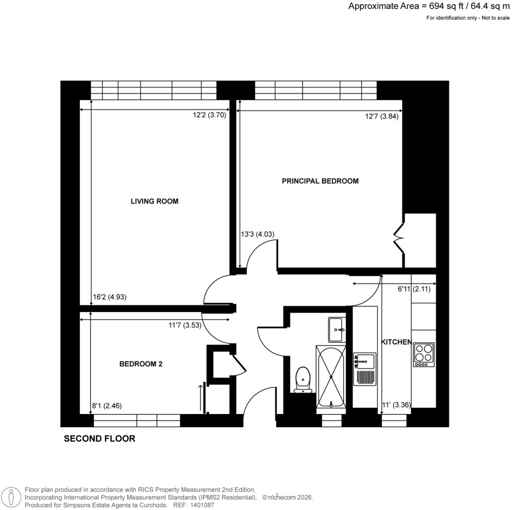 Floorplans For Kingston Hill, Kingston Upon Thames, Surrey