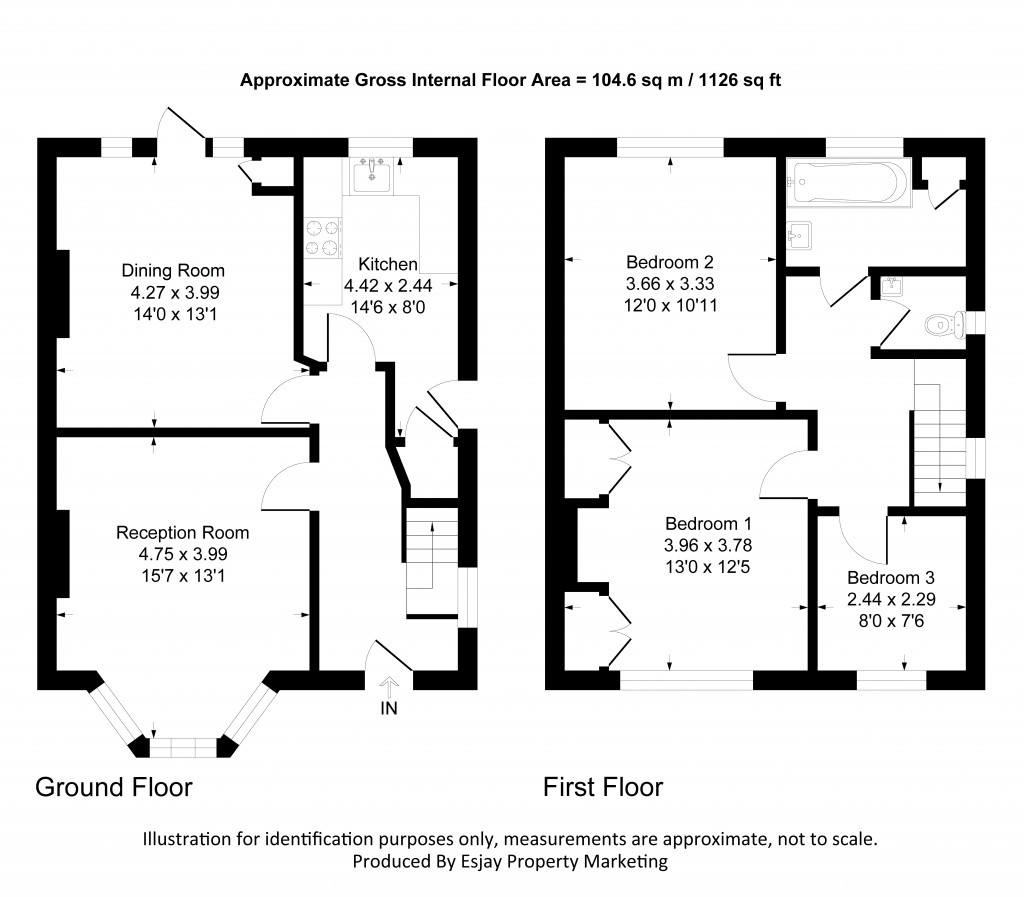 Floorplans For Hoppingwood Avenue, New Malden, Surrey