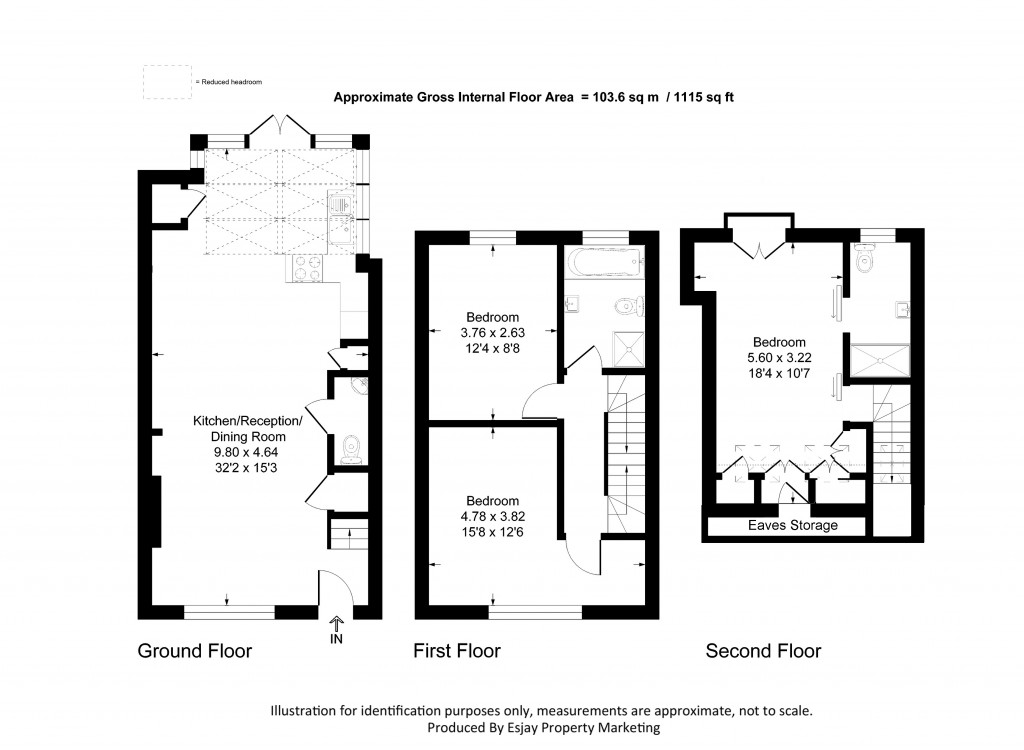 Floorplans For Kingscote Road, New Malden, Surrey