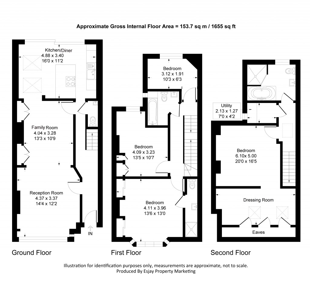 Floorplans For Onslow Road, New Malden, Surrey
