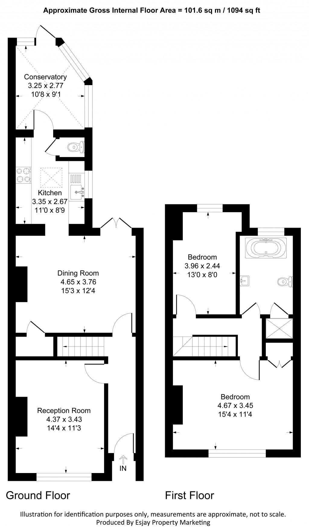 Floorplans For Blagdon Road, New Malden, Surrey