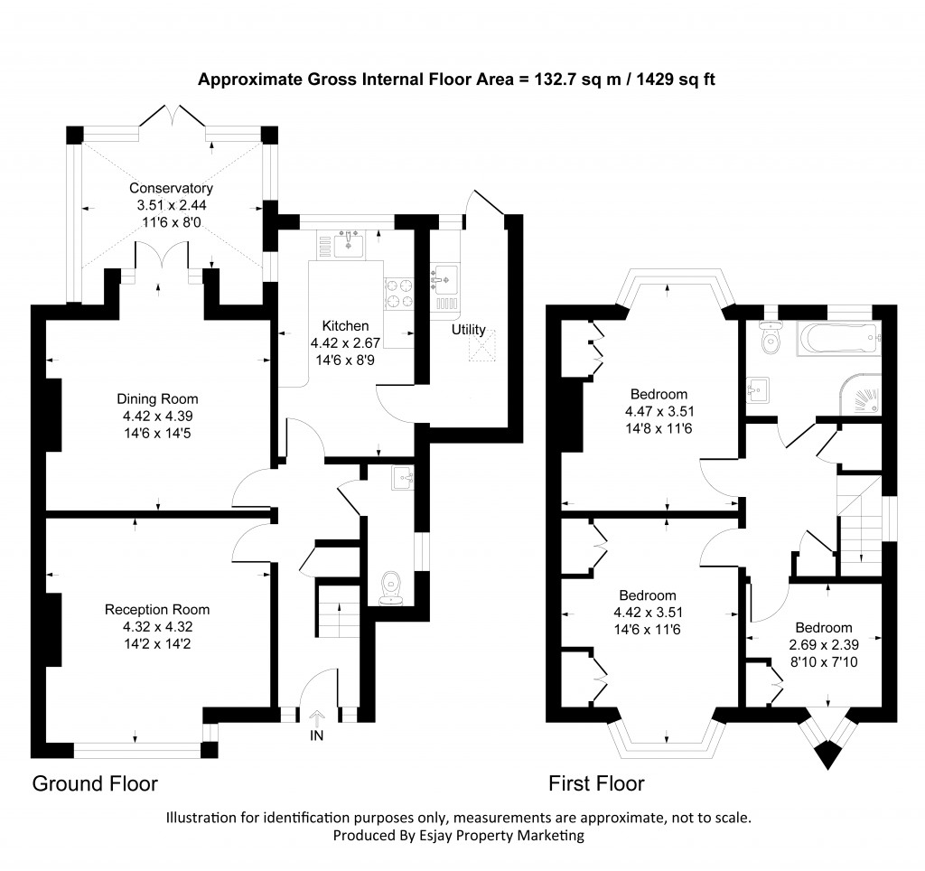 Floorplans For Thetford Road, New Malden, Surrey