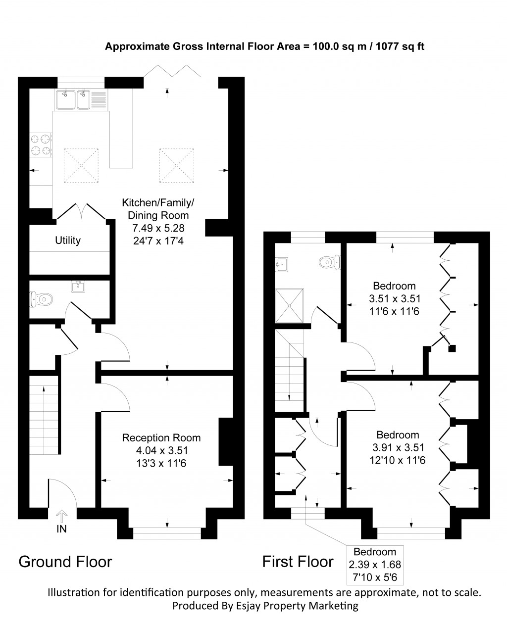 Floorplans For Beaconsfield Road, New Malden, Surrey