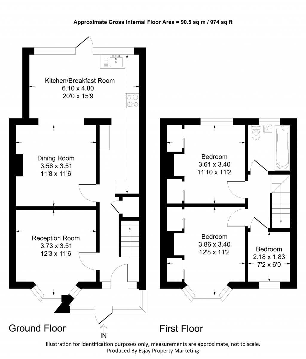 Floorplans For Consfield Avenue, New Malden, Surrey