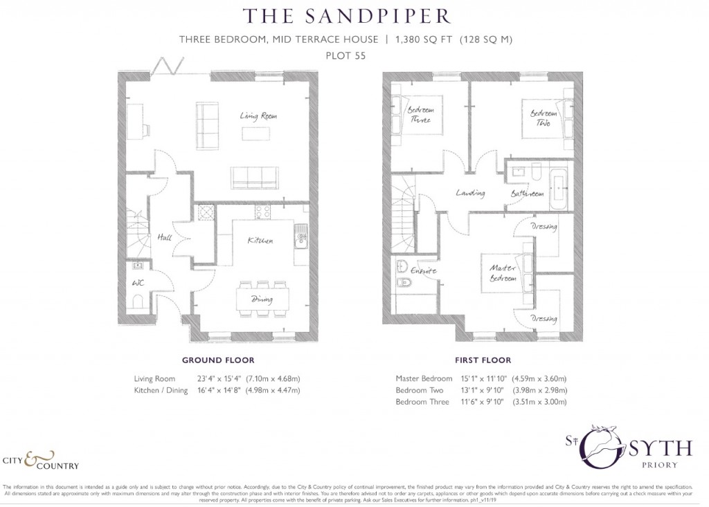Floorplans For West Field Lane, St. Osyth, Essex