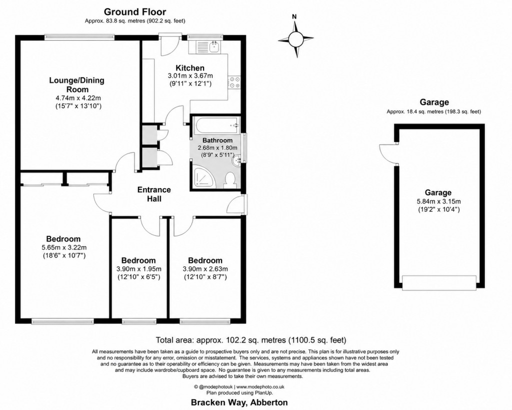 Floorplans For Abberton, Colchester, Essex