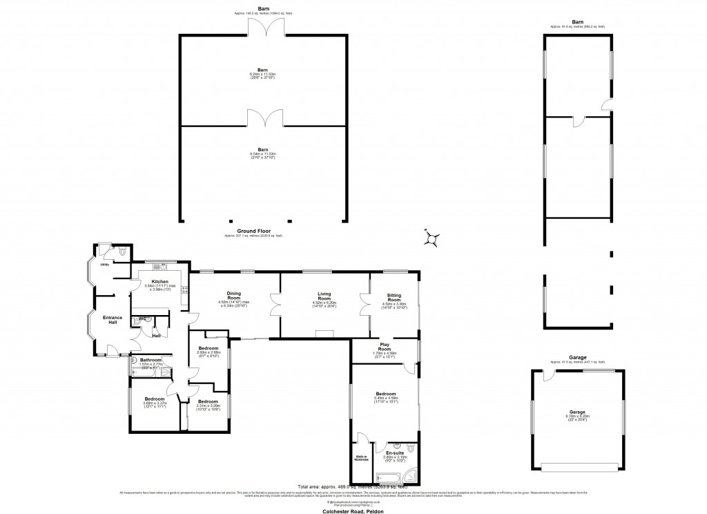 Floorplans For Peldon, Colchester, Essex