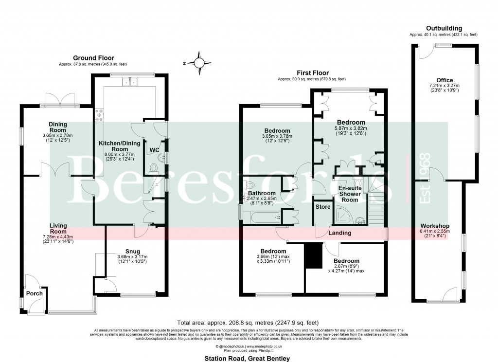 Floorplans For Great Bentley, Colchester, Essex