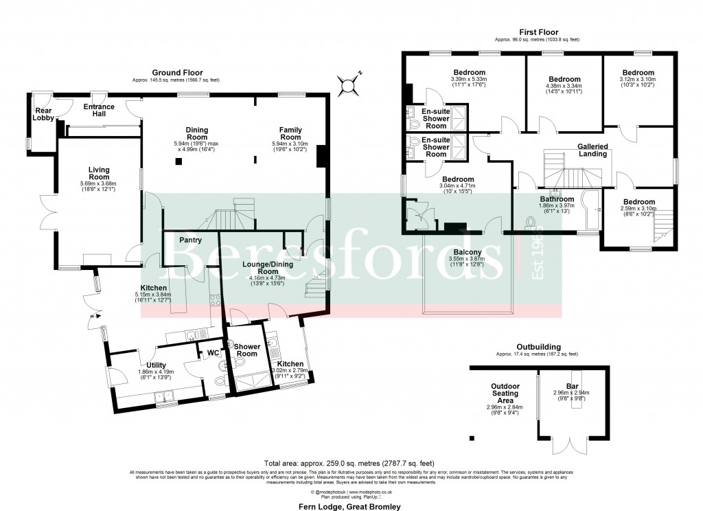 Floorplans For Great Bromley, Colchester, Essex