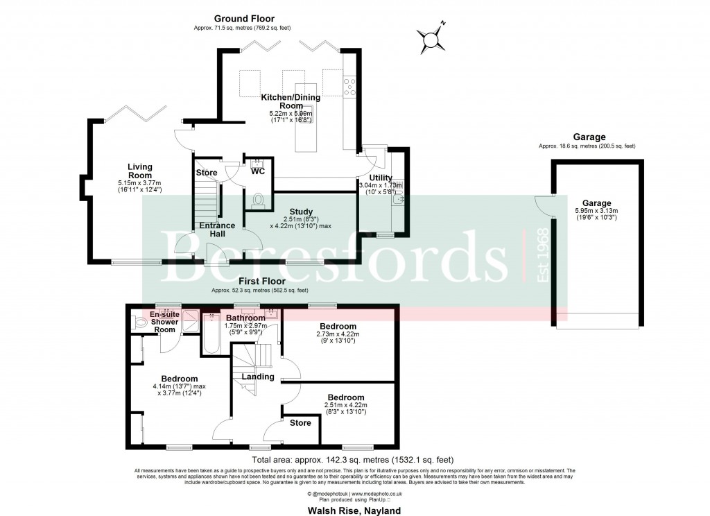 Floorplans For Nayland, Colchester, Suffolk