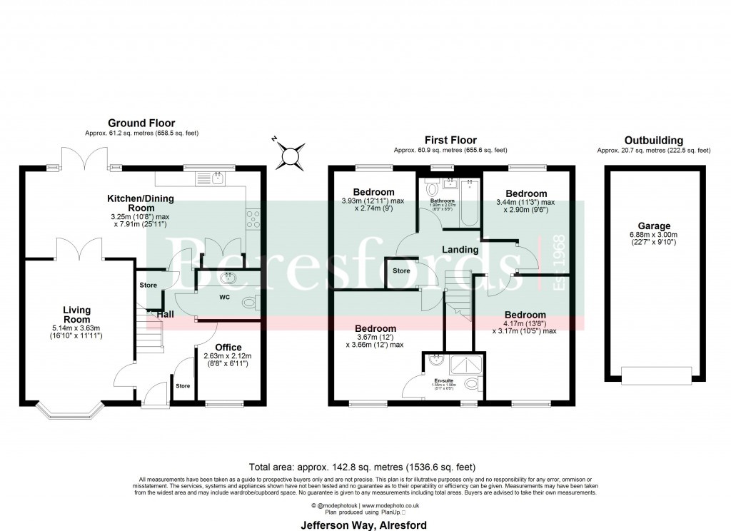 Floorplans For Alresford, Colchester, Essex