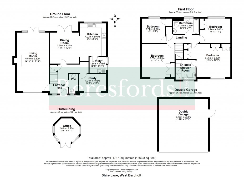 Floorplans For West Bergholt, Colchester, Essex
