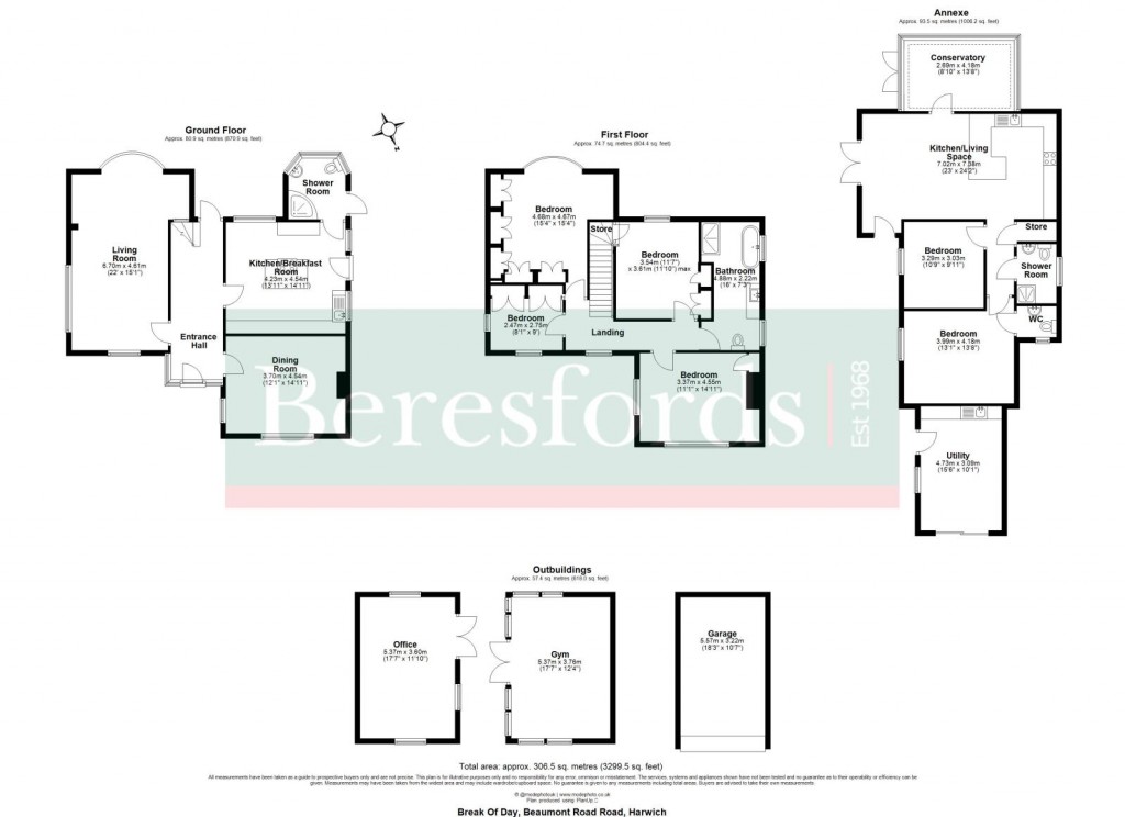 Floorplans For Great Oakley, Harwich, Tendring