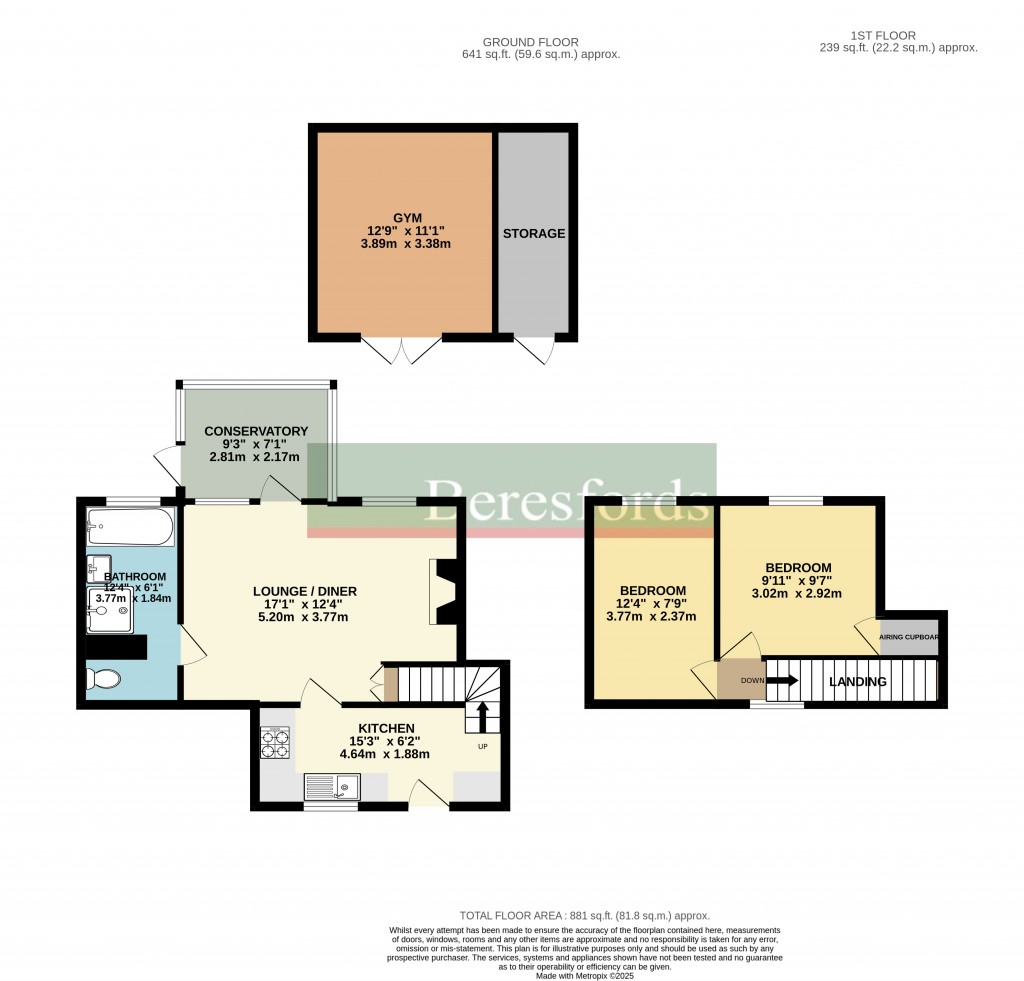 Floorplans For Spring Gardens Road, Chappel, Essex