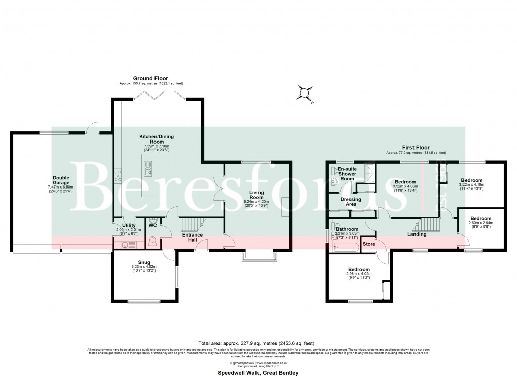 Floorplans For Great Bentley, Colchester, Essex