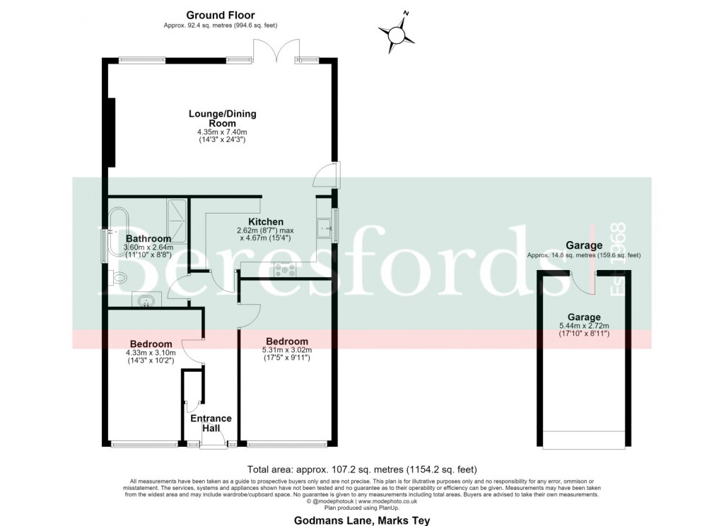Floorplans For Marks Tey, Colchester, Essex