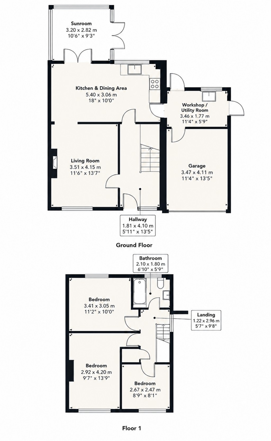 Floorplans For Fordham, Colchester, Essex