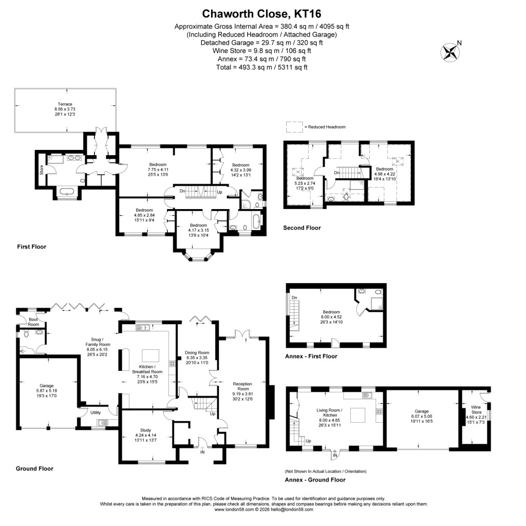 Floorplans For Ottershaw, Surrey