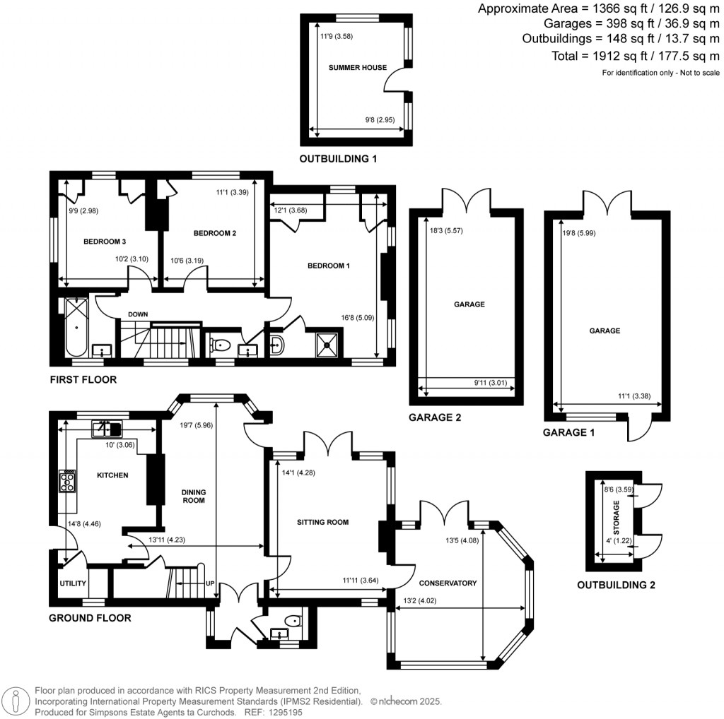 Floorplans For Guildford Road, Chertsey, Surrey