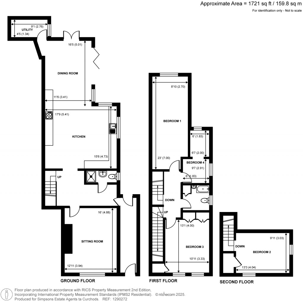 Floorplans For London Street, Chertsey, Surrey