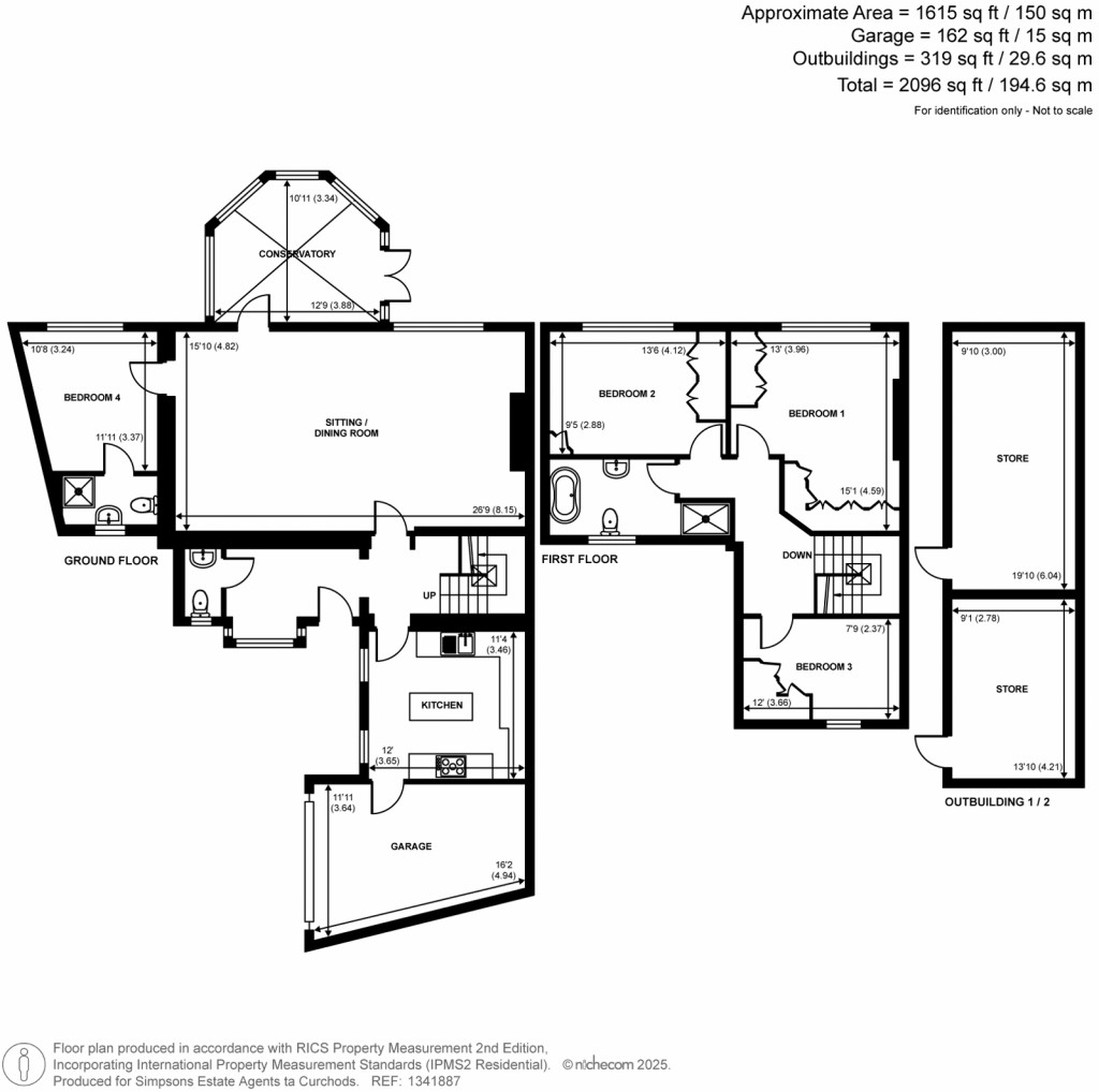Floorplans For Chertsey, Surrey