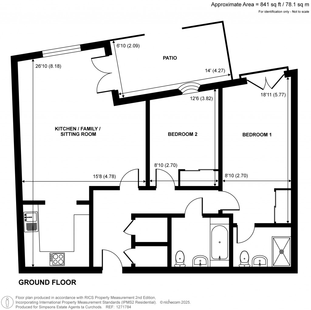 Floorplans For Bridge Wharf, Chertsey, KT16