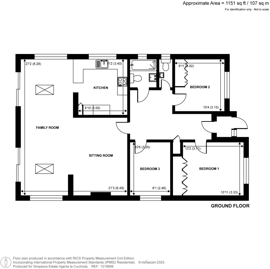 Floorplans For Crosslands, Chertsey, Surrey