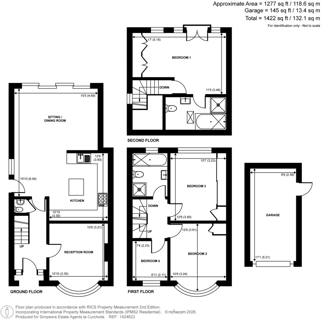 Floorplans For Rowtown, Addlestone, Surrey