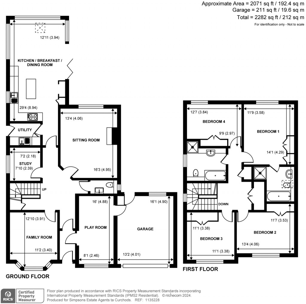 Floorplans For Rothwell Gardens, Rowtown, KT15
