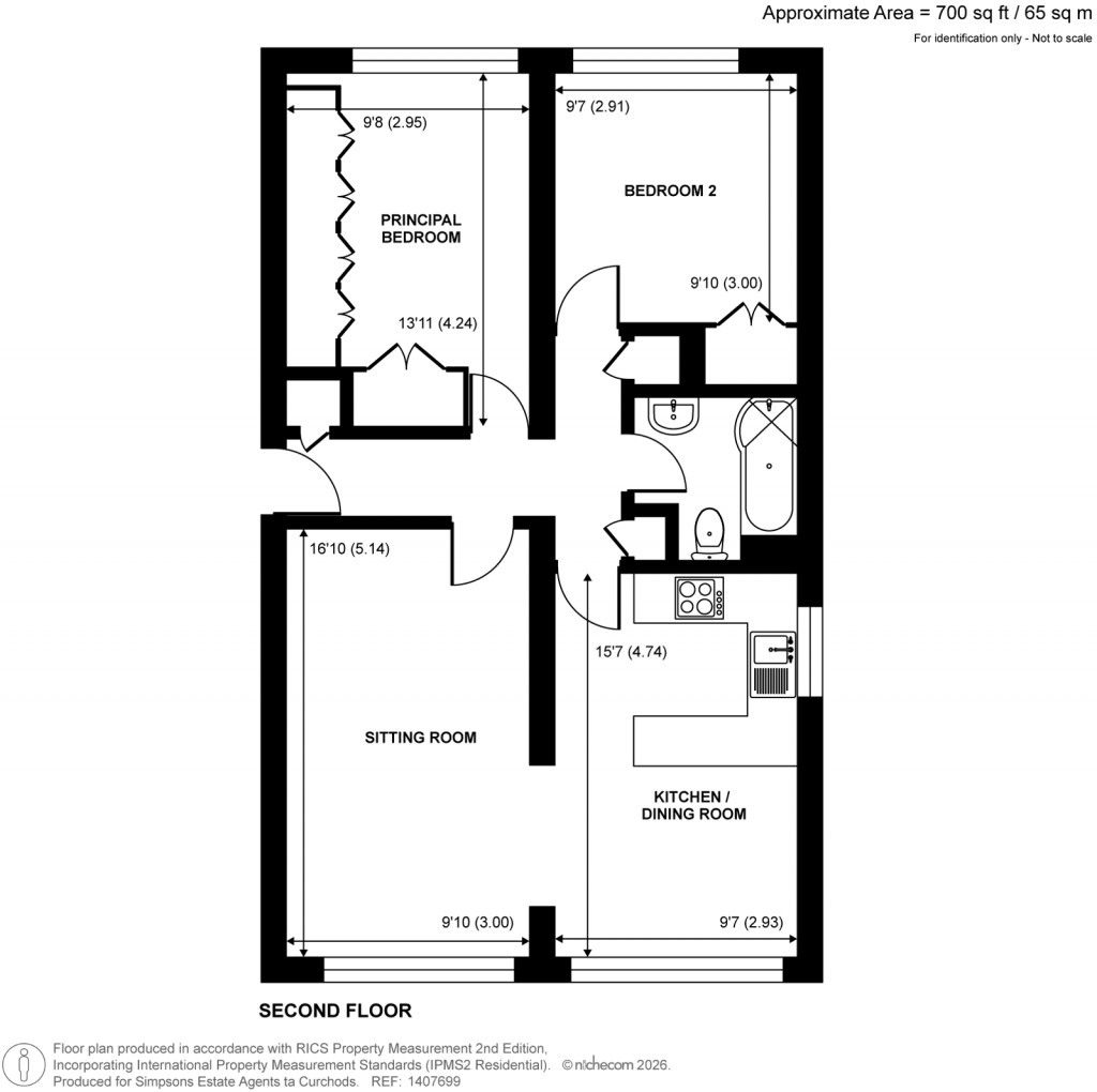 Floorplans For Beechcroft Manor, Weybridge, Surrey