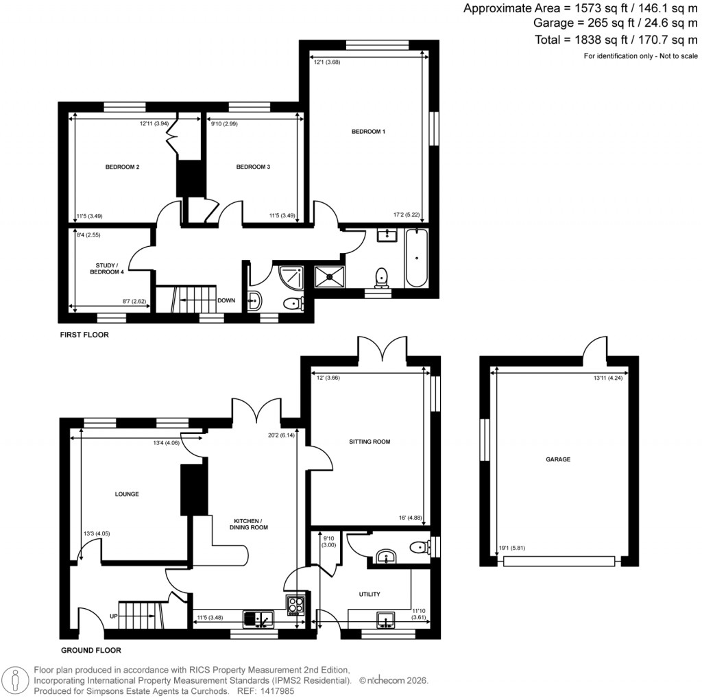 Floorplans For Ottershaw, Chertsey, Surrey