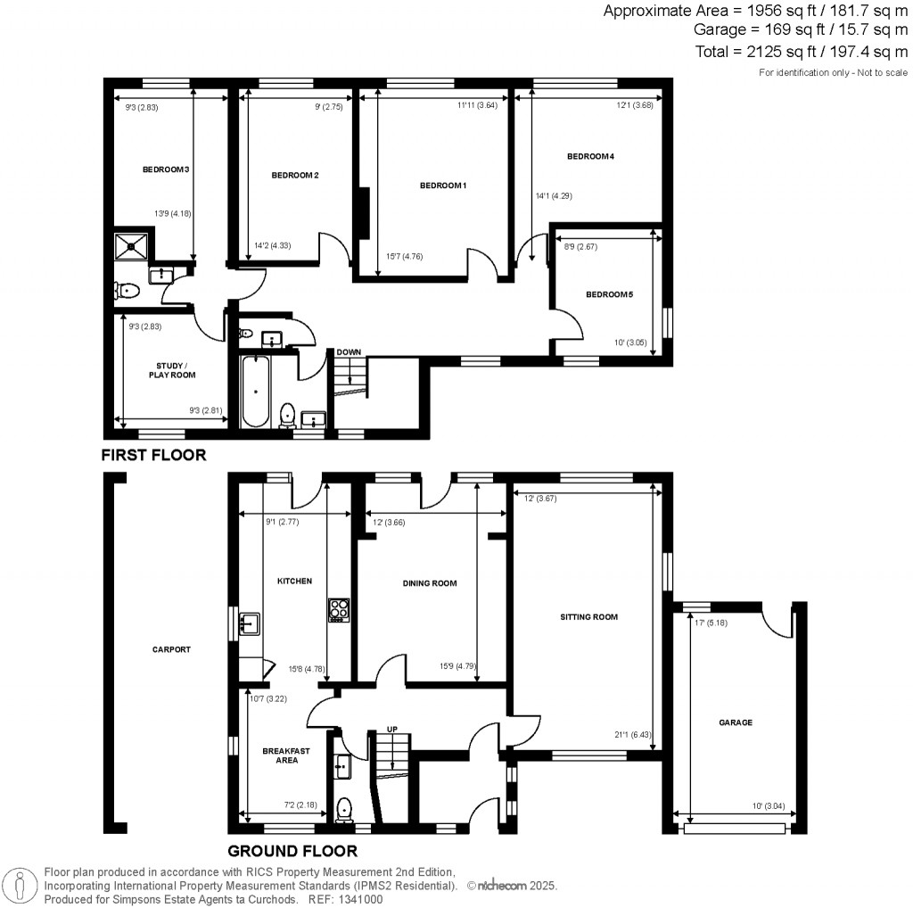 Floorplans For Guildford Road, Chertsey, Surrey