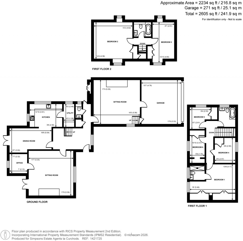Floorplans For Lyne, Chertsey, Surrey
