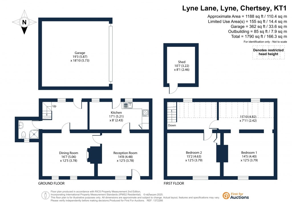 Floorplans For Lyne, Chertsey, Surrey
